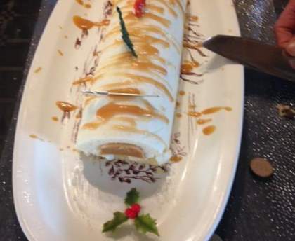 Bûche poire caramel simplissime 