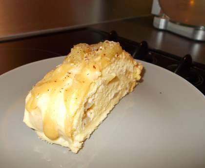Bûche poires caramel