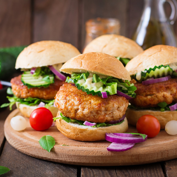 Burger à la dinde et feta