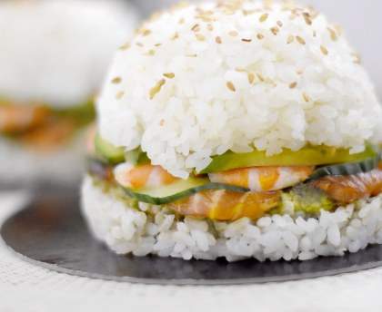 Burger bun de riz