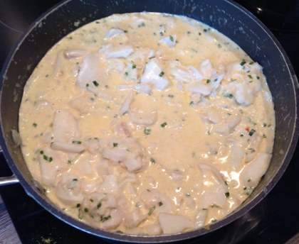 Cabillaud à la crème de ciboulette