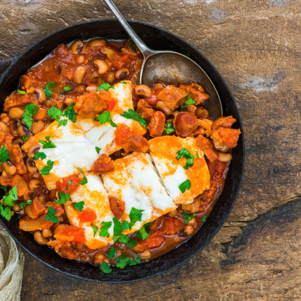 Cabillaud sauce chorizo au Thermomix