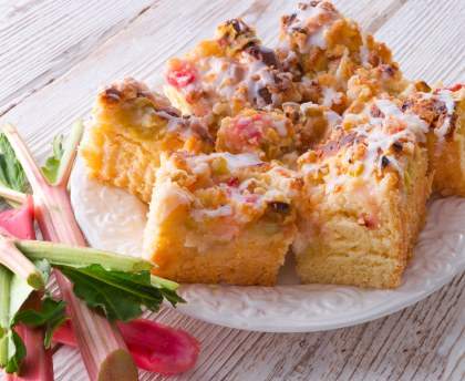 Cake à la rhubarbe