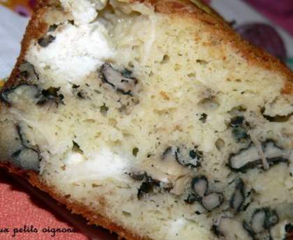 Cake au chèvre et au noix