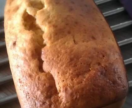 Cake au yaourt fraise banane