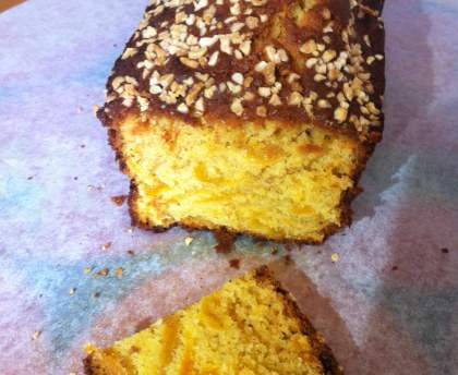 Cake aux abricots et aux amandes