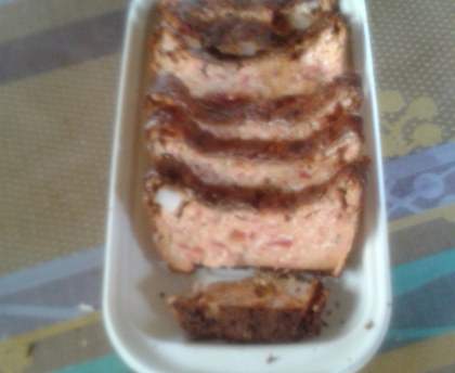 Cake aux lardons, tomates et Kiri