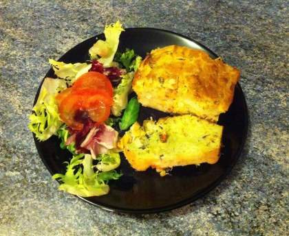 Cake aux moules et poireaux