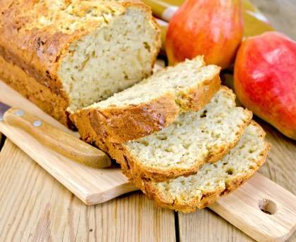 Cake aux poires light et sans lactose