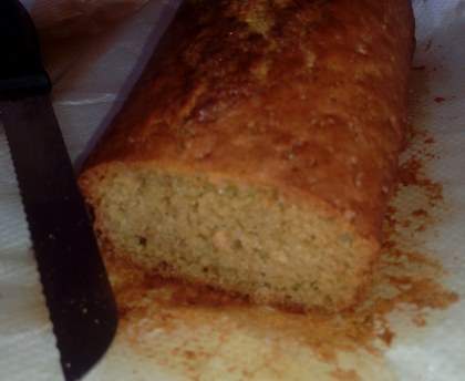 Cake citron, rhum, graines de lin
