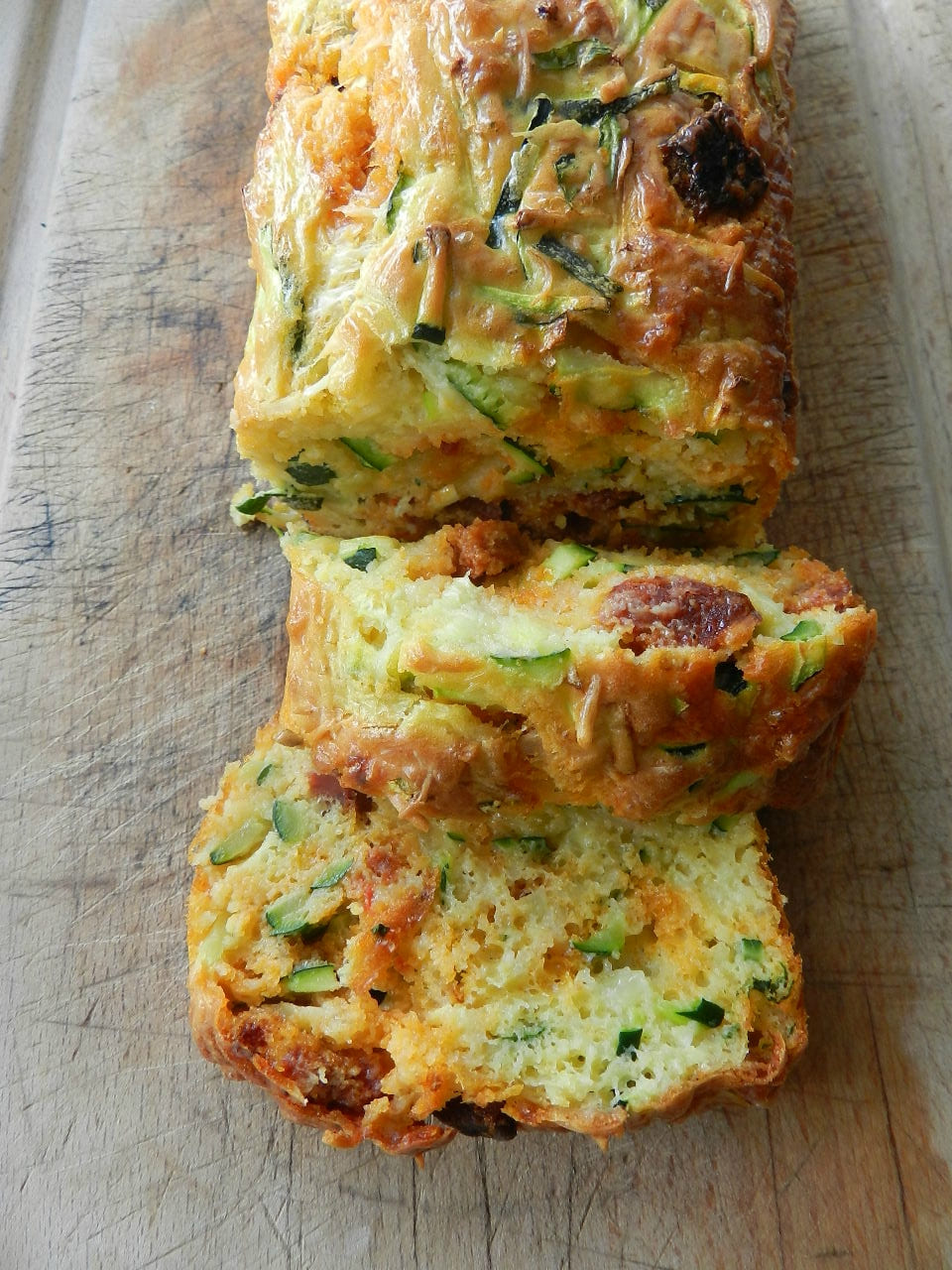 cake courgette chorizo