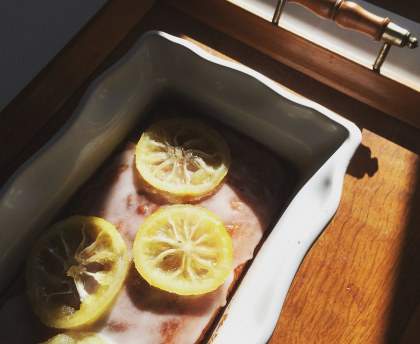Cake glacé au citron et au miel