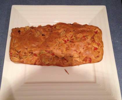Cake léger au poulet et au poivron