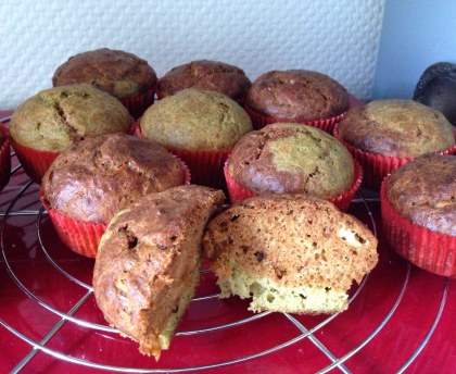 Cake marbré pesto-tomates confites