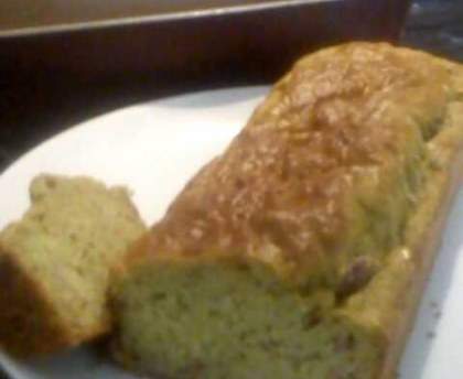 Cake pesto jambon