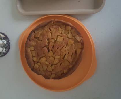 Cake pommes, amande, citron