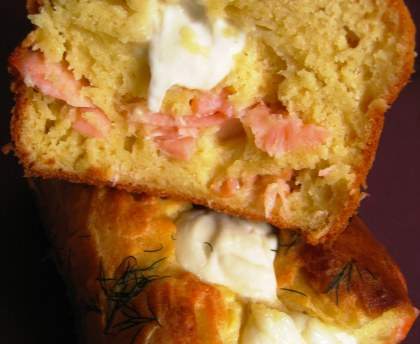 Cake saumon et mozzarella
