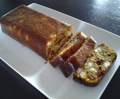 Cake tomates séchées et feta