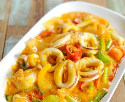 Calamars au curry