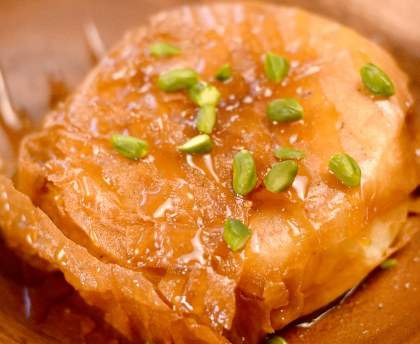 Camembert frit en pâte filo