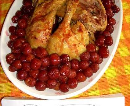 Canard aux cerises