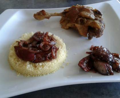 Canard aux figues farci de son foie