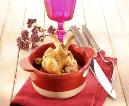 Canard en cocotte aux olives