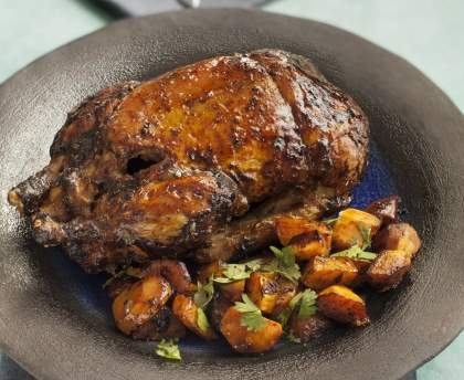 Canard rôti à la confiture mangue-miel