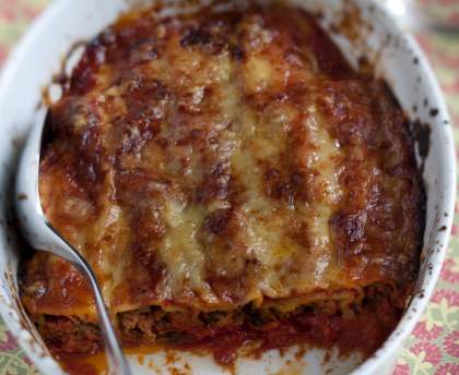 Cannelloni à la Florentine ( épinards et viande )