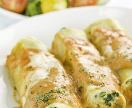 Cannelloni courgettes et chèvre