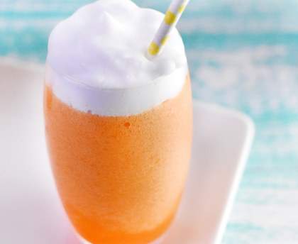 Cappuccino glacé au melon