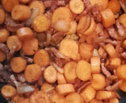 Carottes aux lardons façon vichy