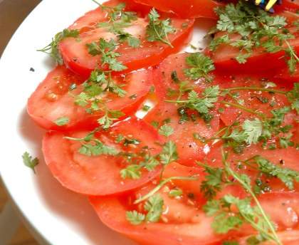 Carpaccio de tomates