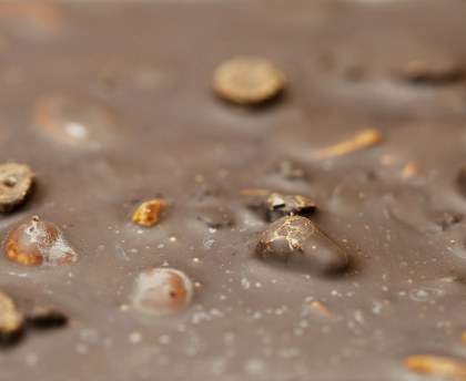 Carrés au chocolat et raisins secs