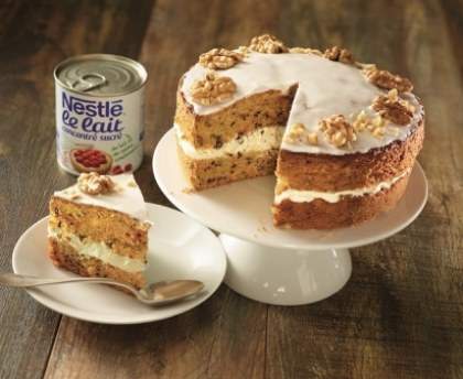 Carrot cake au lait concentré sucré
