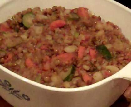 Casserole de légumes aux lentilles