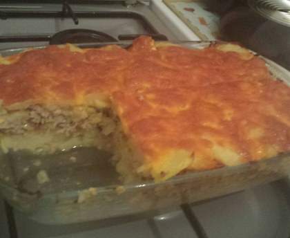 Casserole de viandes hachées aux poireaux