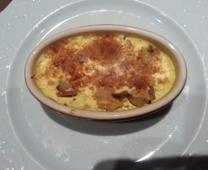 Cassolette de noix de saint-jacques aux champignons