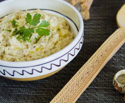 Caviar d'aubergines rapide au micro-ondes