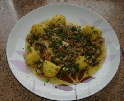 Cervelles de porc aux câpres