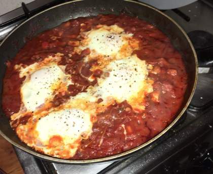 Chakchouka tomates et poivrons