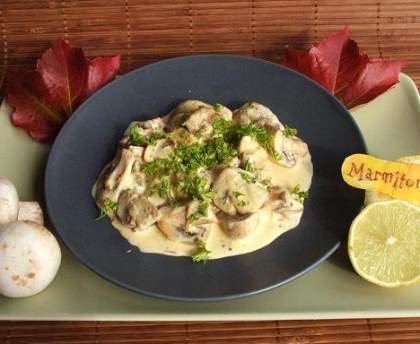 Champignons à la Bourguignonne