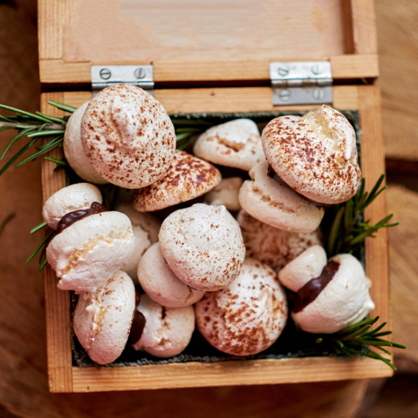 Champignons en meringue