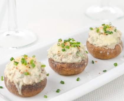 Champignons farcis au boursin
