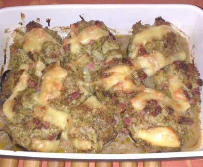 Champignons farcis au brocolis