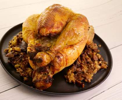 Chapon farci aux marrons