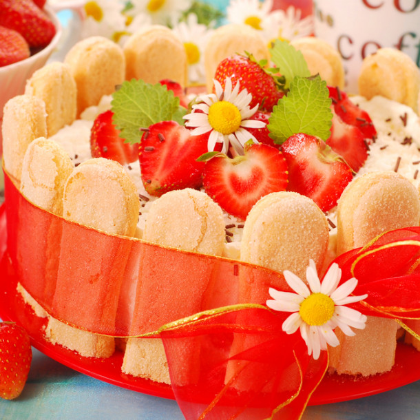 Charlotte aux fraises au Thermomix