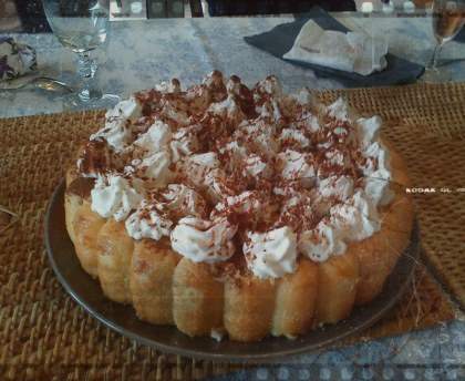 Charlotte facile poire chocolat