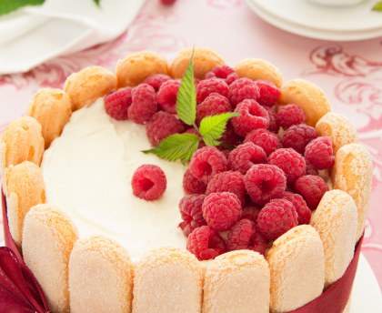 Charlotte simplissime aux framboises