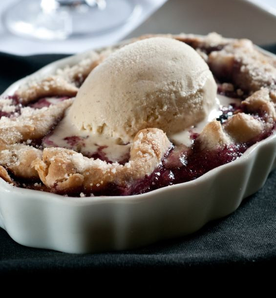 Chaud-froid de fruits rouges en gratin
